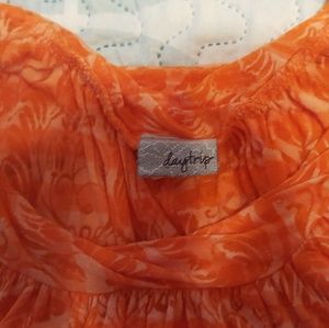 Orange Day trip large shirt